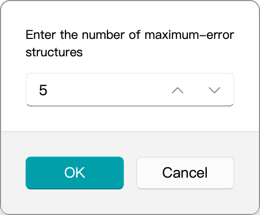 Find Max Error Dialog