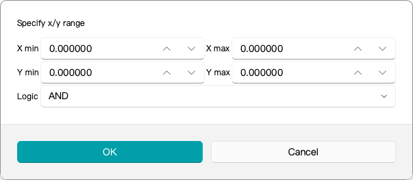 Select by Range Dialog