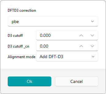 DFT D3 Dialog