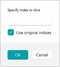 Select by Index Dialog