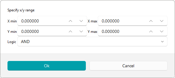 Select by Range Dialog