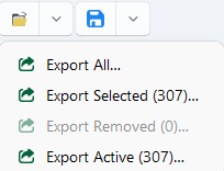 Export Menu