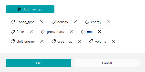 Edit Info Dialog