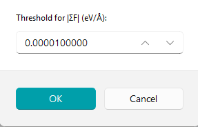 Check Net Force Dialog