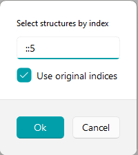 Select by Index Dialog