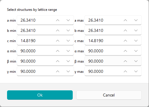Select by Lattice Dialog