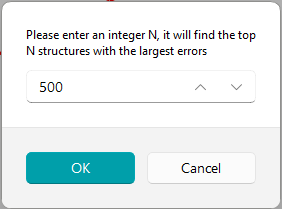Find Max Error Dialog