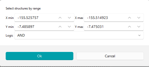 Select by Range Dialog
